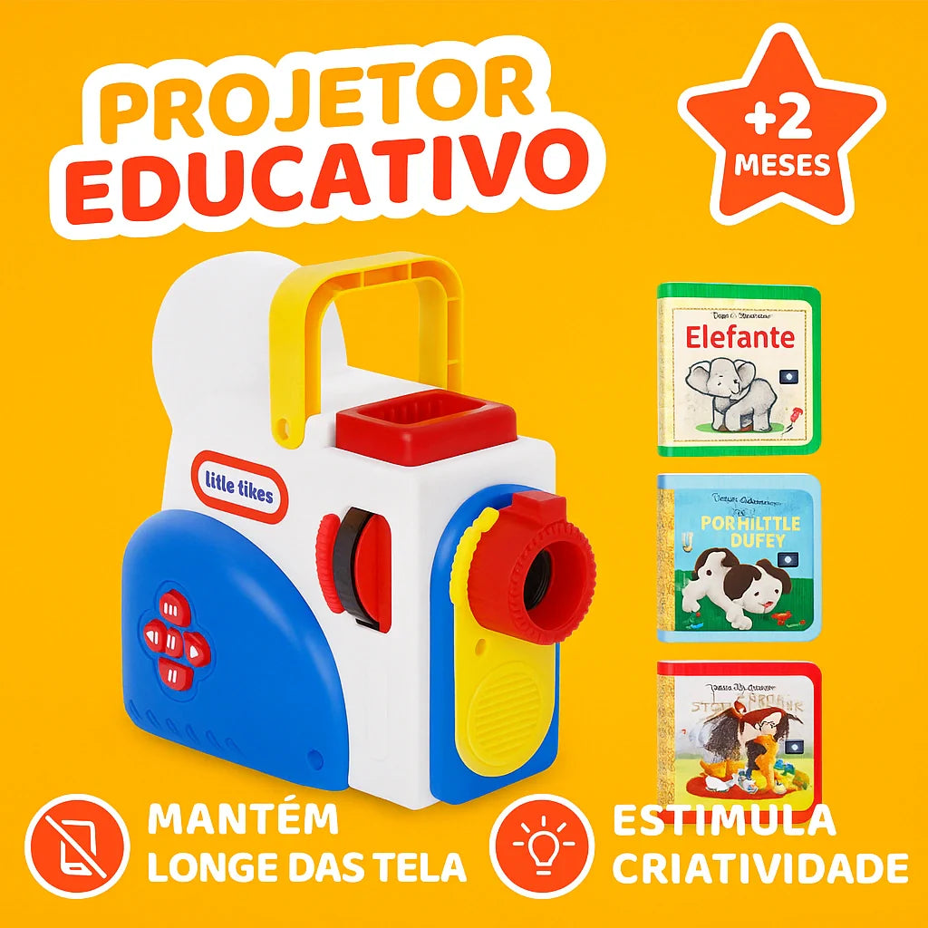 Little Tikes™ - Projetor de Historias Educativas C/ 24 Histórias
