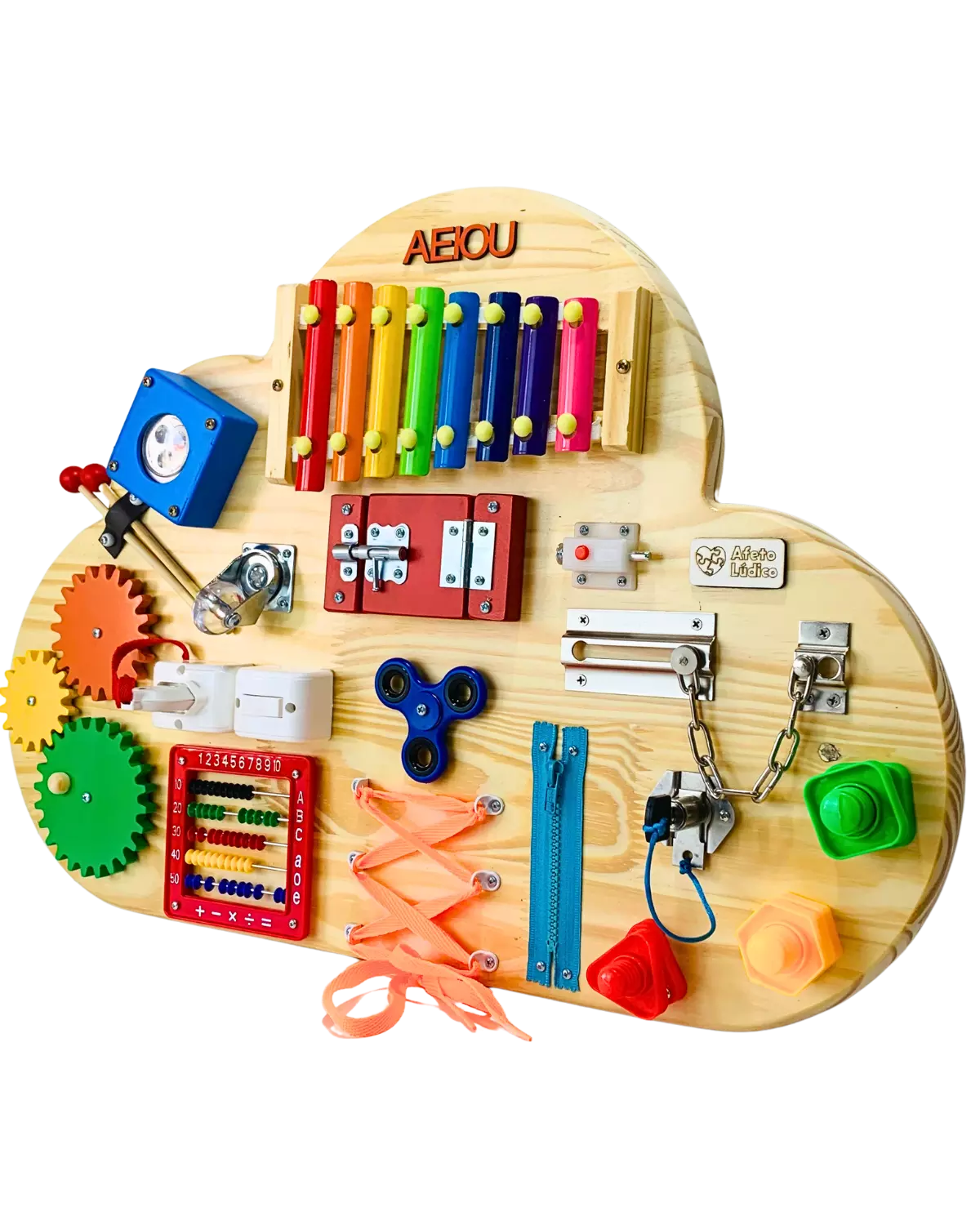 Painel Montessori Nuvem | Estímulo Sensorial & Criatividade