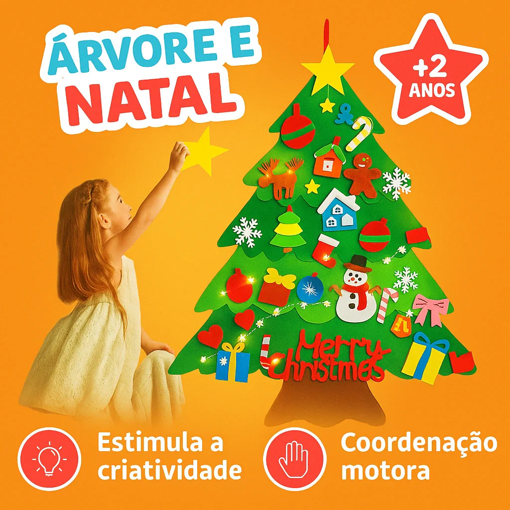 Árvore de Natal para Aprendizado e Diversão com Iluminação