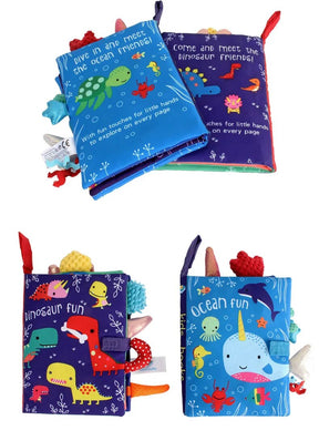 SafariBook | Livro de Pano Montessori com Caudas Divertidas