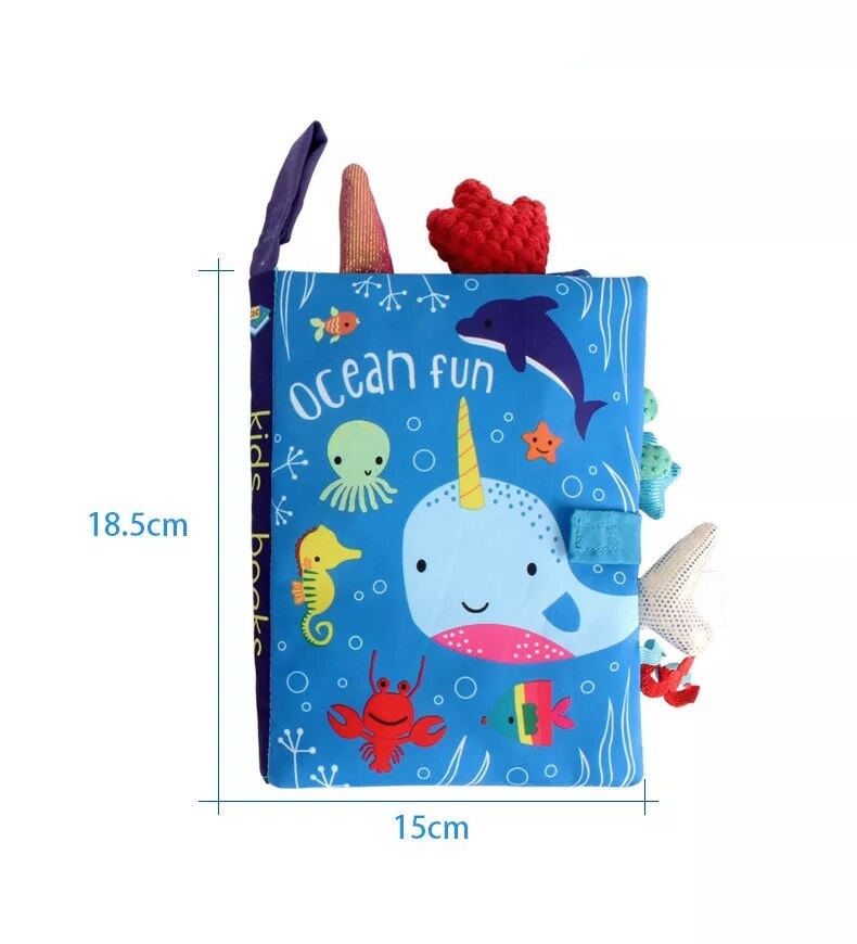 SafariBook | Livro de Pano Montessori com Caudas Divertidas