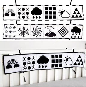 Livro de Contraste em Pano | Estímulo Visual para Bebês