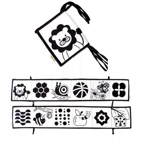 Livro de Contraste em Pano | Estímulo Visual para Bebês