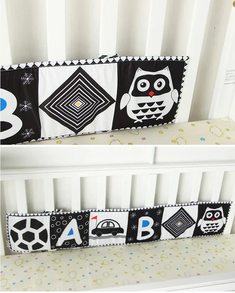 Livro de Contraste em Pano | Estímulo Visual para Bebês