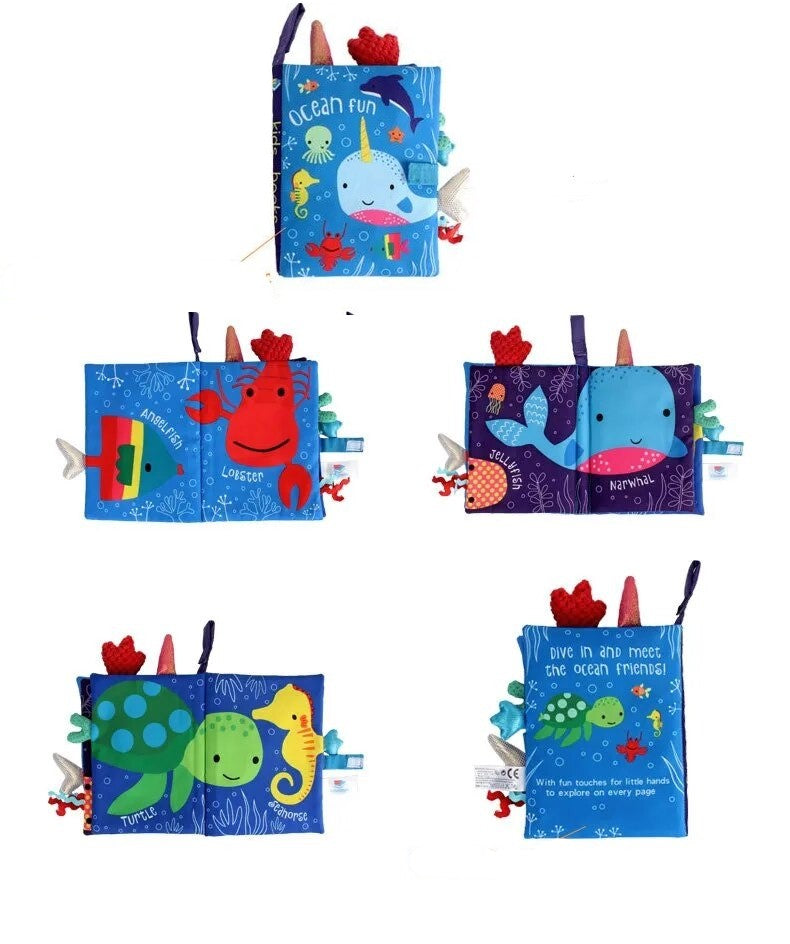 SafariBook | Livro de Pano Montessori com Caudas Divertidas