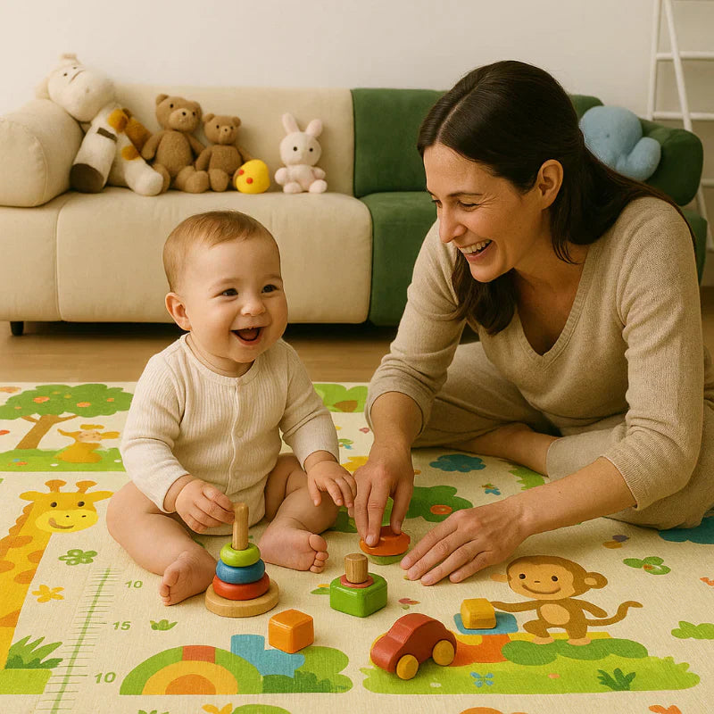 Tapete Sensorial Dupla Face | Conforto e Diversão para Bebês
